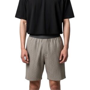 LULULEMON Mens Bowline 11” Unlined Shorts in Chevron Gray Size Small